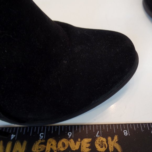 Unbranded Fringe Black Pleather Boots Studded Accents Sz 9 Model Kimbery-6 - Picture 9 of 12